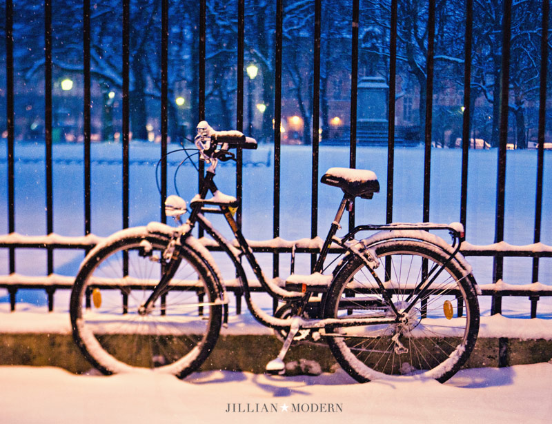 Paris in the Snow by Jillian Modern Photography